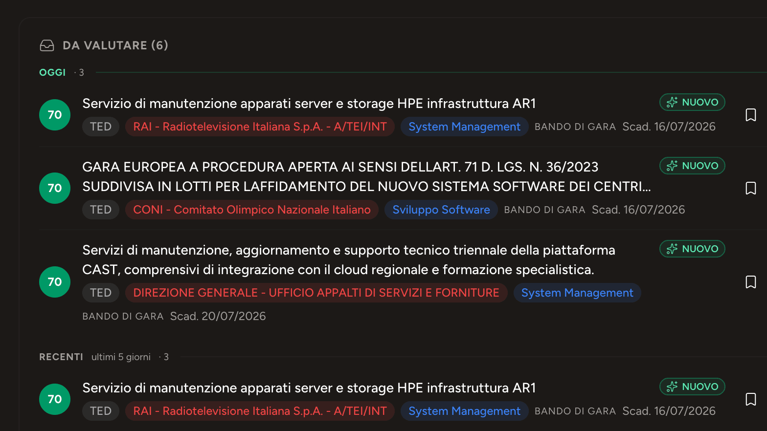 I bandi giusti, ogni mattina